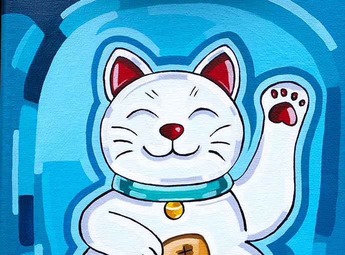 Lucky White Cat