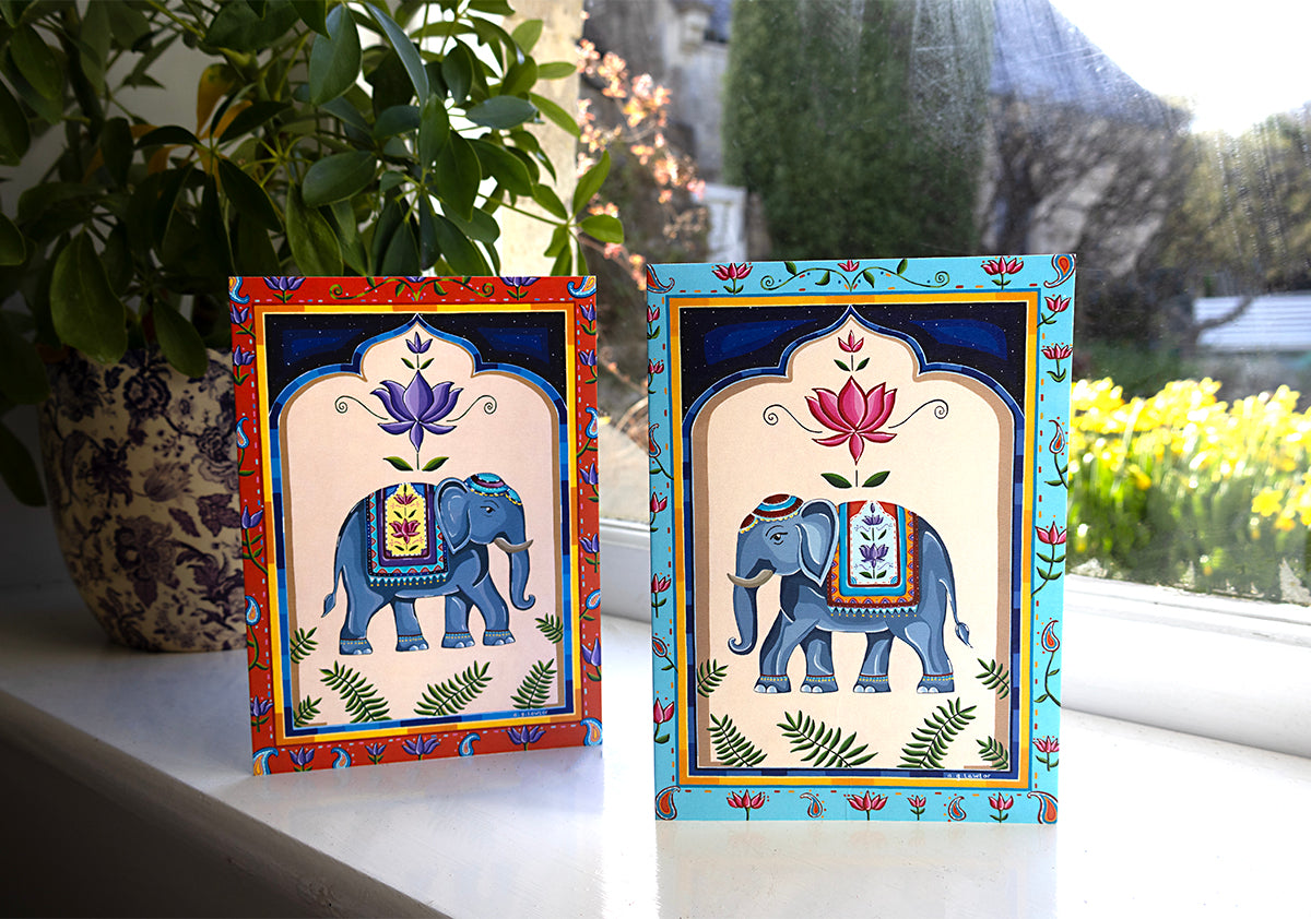 Celestial Elephant Greeting Card