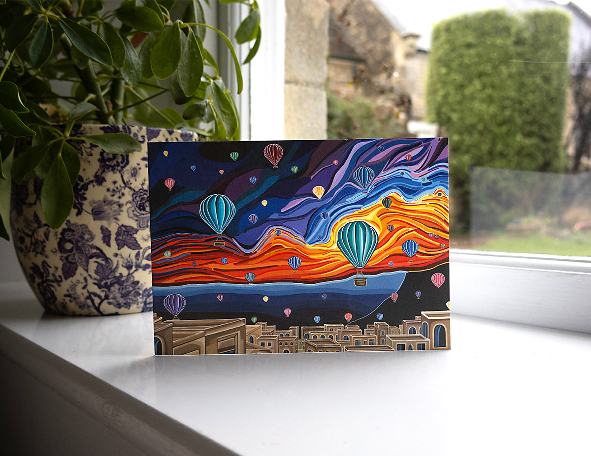 Carried by Colour Greeting Card