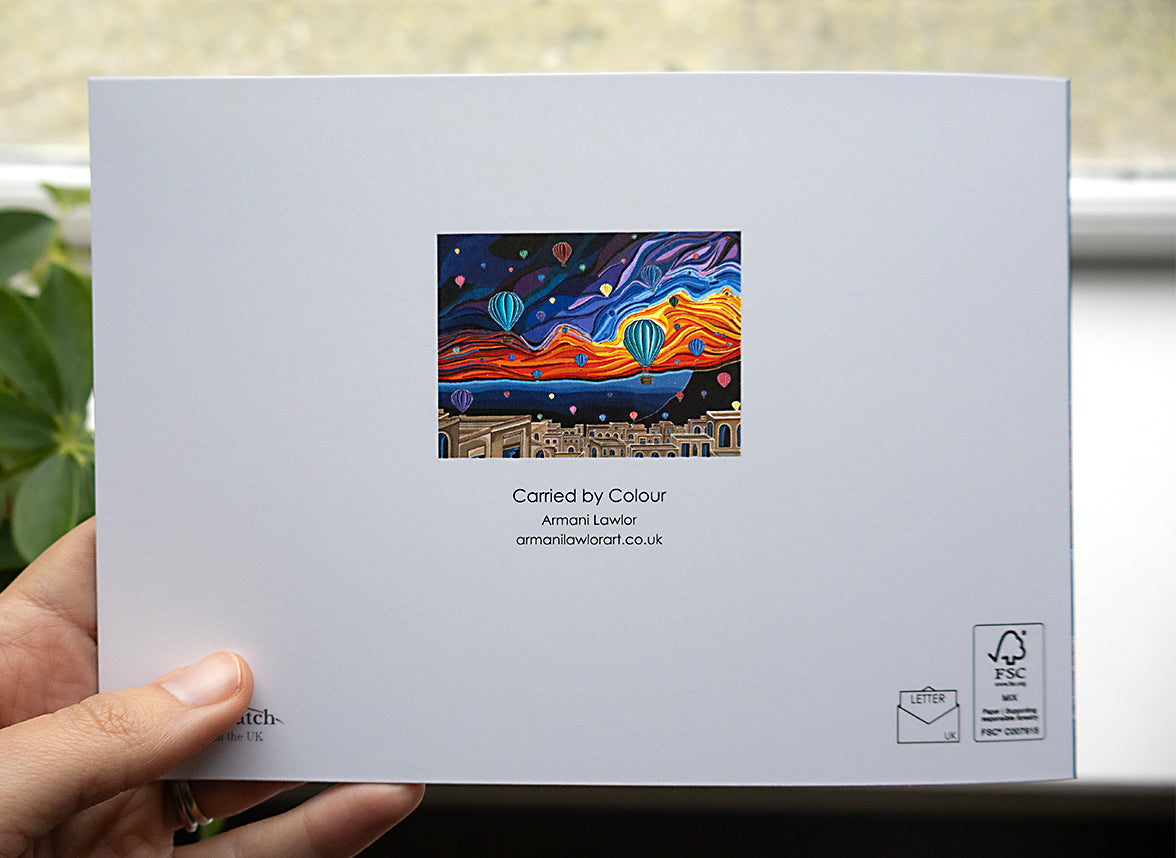 Carried by Colour Greeting Card