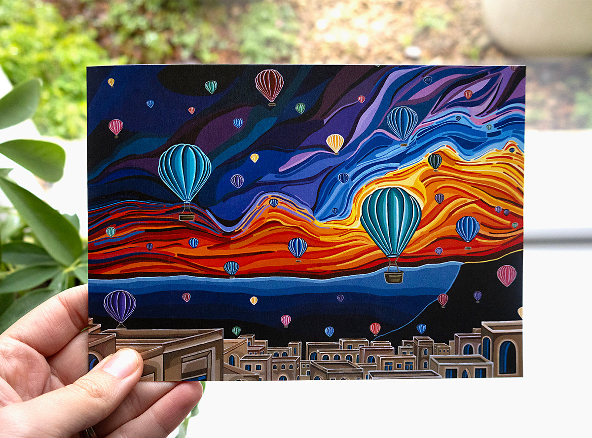 Carried by Colour Greeting Card