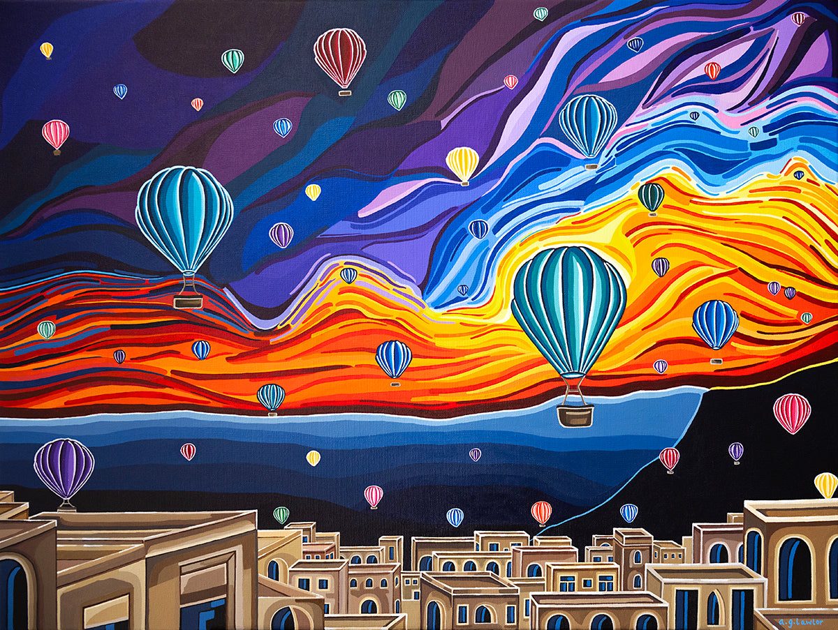 Carried by Colour Greeting Card