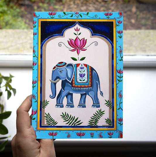 Celestial Elephant Greeting Card