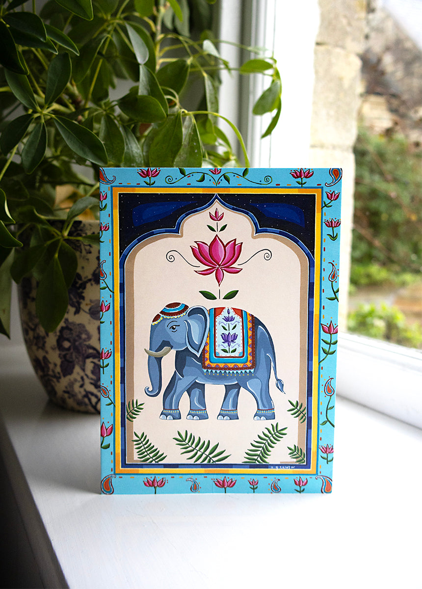 Celestial Elephant Greeting Card