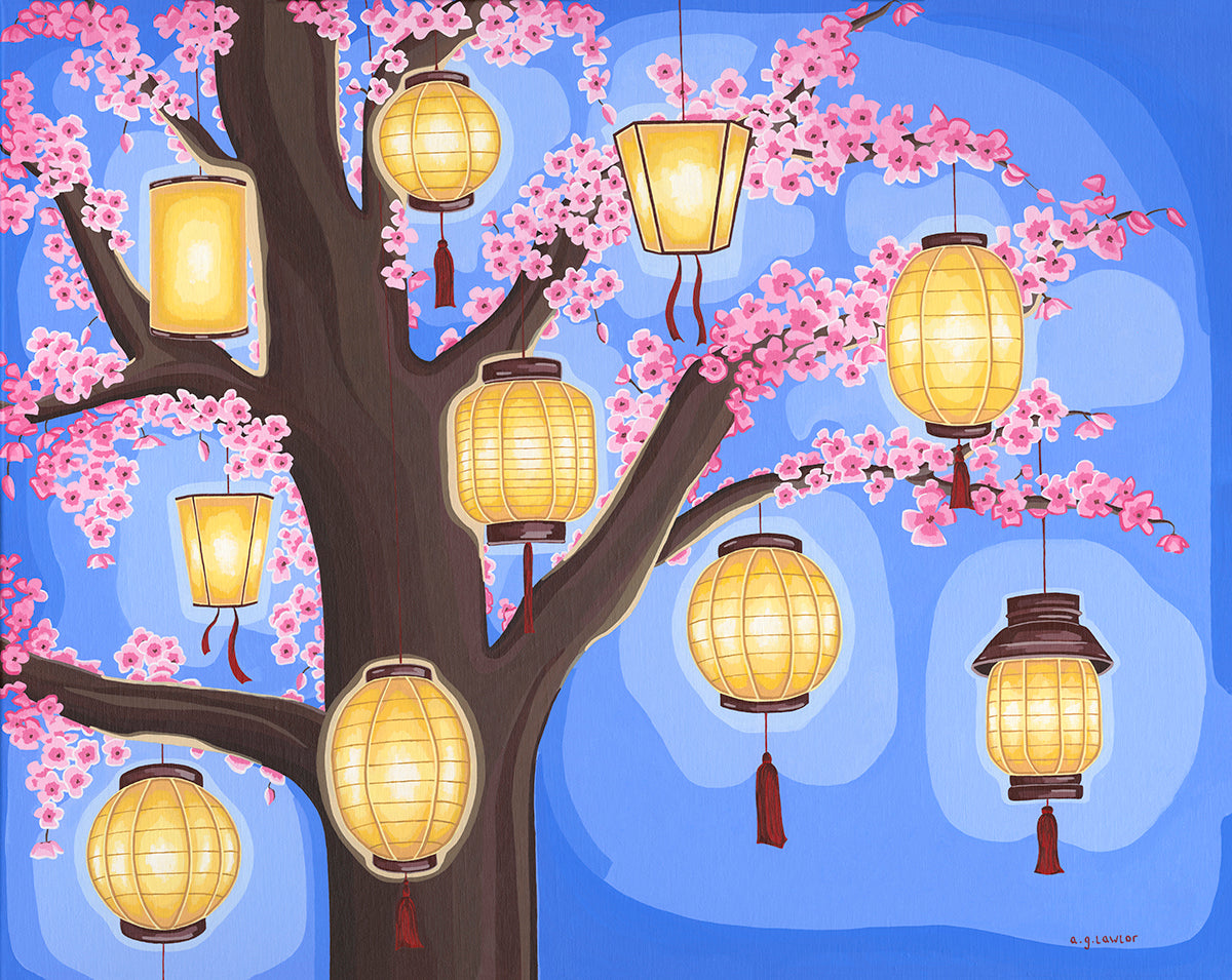 'Stillness Under Sakura' Print