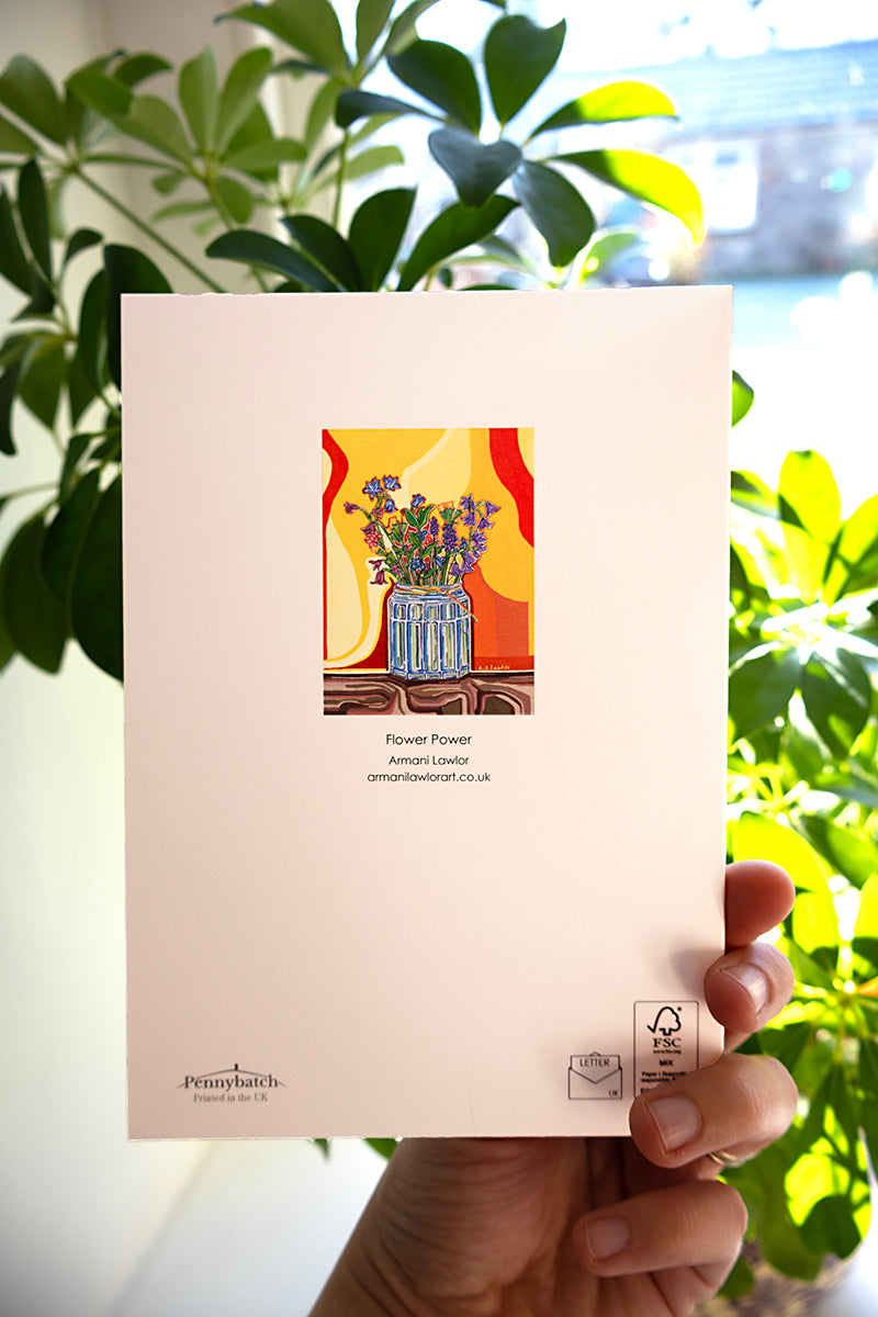 Flower Power Greeting Card